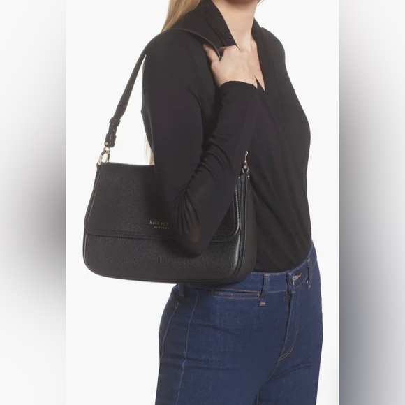 Hudson pebble leather medium convertible shoulder bag♠️ - Picture 8 of 8